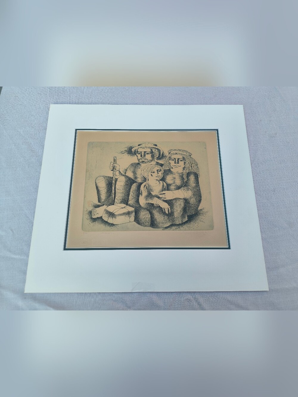 "Emigrantes" by Jorge Dumas Signed Limited Edition #5/100 Etching